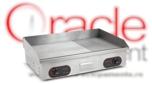 Fry top electric cu suprafață netedă/striată, 73x50 cm