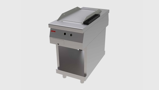 Fry top striat pe gaz 45x100 cm, Jemi - Img 2