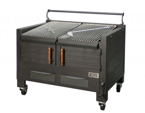 Gratar profesional barbeque pentru steak pe carbuni, 1200x820x930 h mm - Img 2