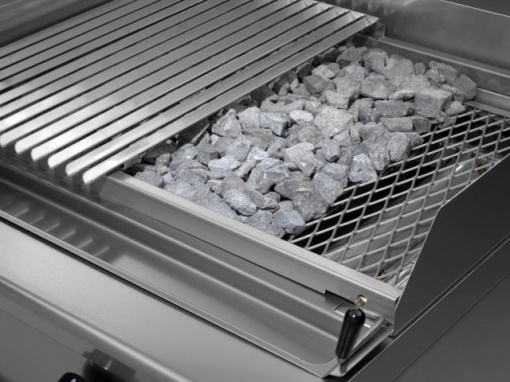 Grill dublu cu rocă vulcanică și dulap neutru, Desco Italia - Img 2