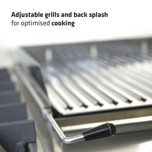 Grill dublu cu rocă vulcanică și dulap neutru, Desco Italia - Img 5