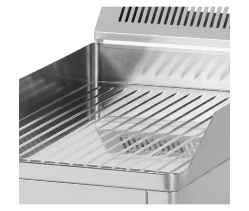 Grill simplu electric CROMAT cu placă striată, pe suport deschis - Img 4