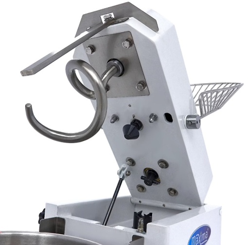 Malaxor Aluat 20 L - 12 kg Aluat, 2 viteze, bol detașabil, Alb, Maxima - Img 3