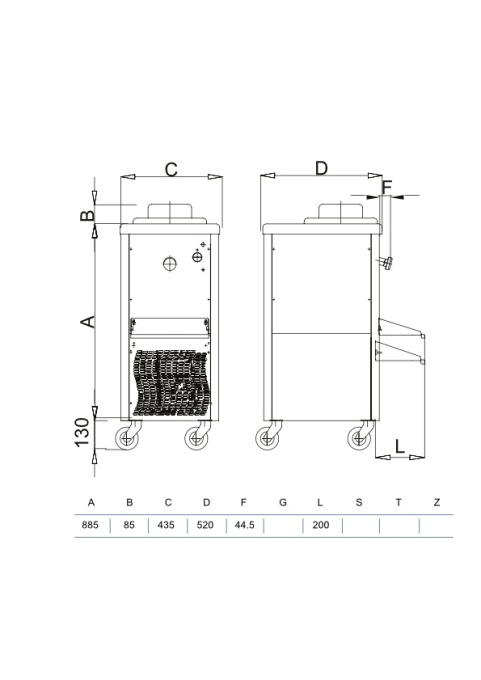 Mașină de înghețată cu extragere manuală 10 L/h, răcire cu aer, Staf59 - Img 3