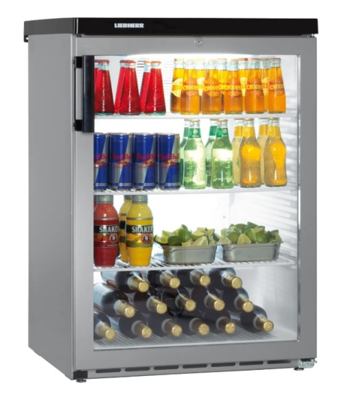 Mini frigider răcire statică, minibar 42 litri, Argintiu, Liebherr - Img 6