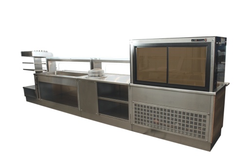 Mobilier neutru pentru linie de servire 538x74x163 cm - Img 4