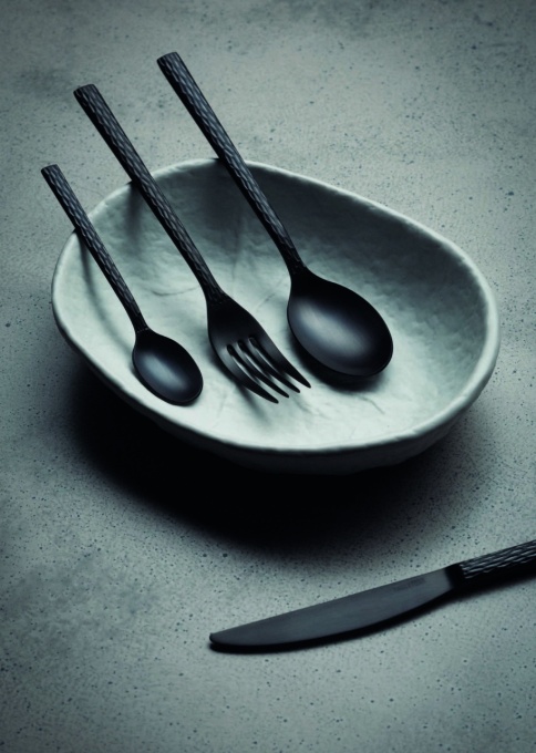 Set de 12 linguri negre deosebite, OLIVE MATT BLACK - Img 3