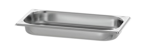 Tavă de inox (suprafață mată) GN1/3 h 40 mm - Img 2