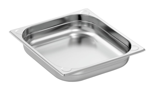 Tavă de inox (suprafață mată) GN2/3 h 65 mm - Img 2