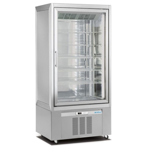 Vitrină frigorifică-congelare de expunere profesională, patiserie 600 litri, Infrico - Img 3