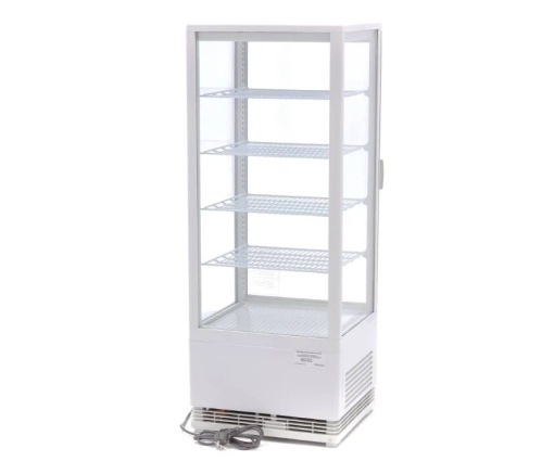 Vitrină frigorifică verticală, 98 Litri albă - Img 4