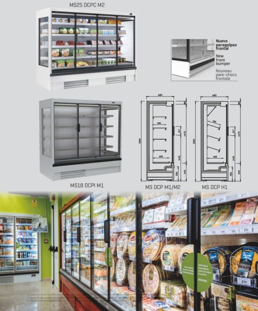 Vitrină frigorifică verticală, plug in 1875x2000 mm, Rotterdam magazin sau supermarket, Infrico - Img 5