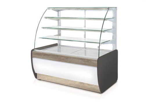 Vitrină neutră expunere 1020 mm cu sticlă curbată, Rapa Polonia - Img 2