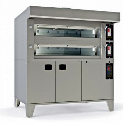 Cuptor electric pentru Panificație cu 2 vetre, hotă și suport - Img 2