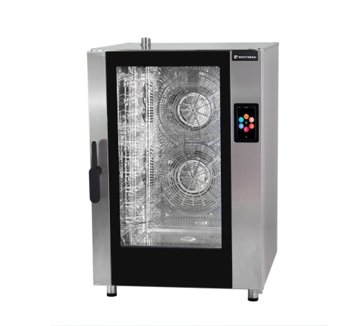 Cuptor pe gaz inteligent combisteamer 10 tăvi 60x40 cm, Flexo Catering Inoxtrend - Img 9