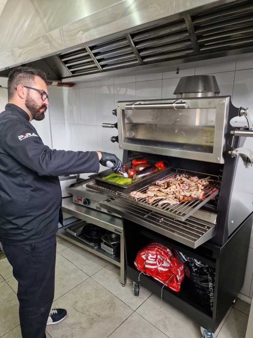 Cuptor pentru Steak pe cărbuni, deschidere verticaă, Pira 80 LUX ED - Img 5