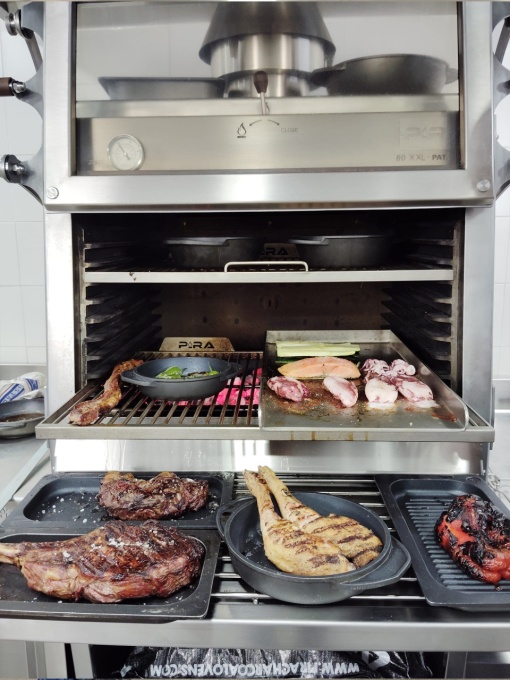 Cuptor pentru steak pe cărbuni, Pira 80 XXL Silver ED - Img 3