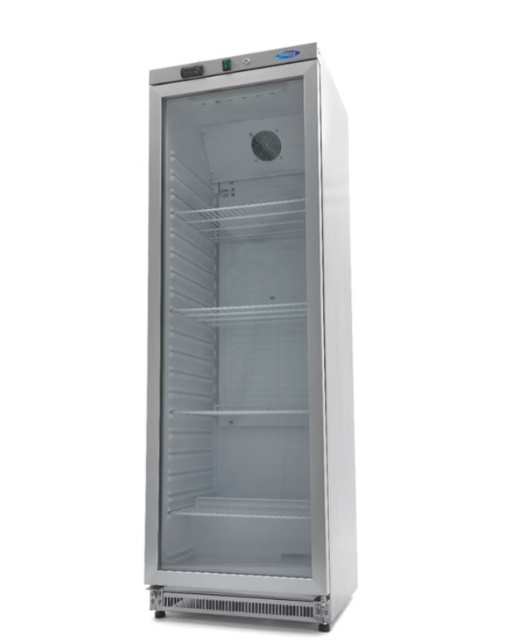 Dulap frigorific inox 400 litri cu ușă de sticlă, frigider profesional Maxima - Img 7