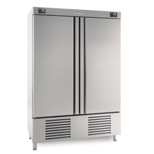 Dulap mixt congelare și refrigerare de inox cu 2 uși, 540/540 litri - Img 3