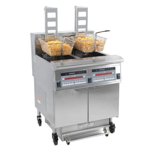 Friteuză electrică profesională cu filtrare, automată cu lift 2x 22 Litri, Casselin - Img 4
