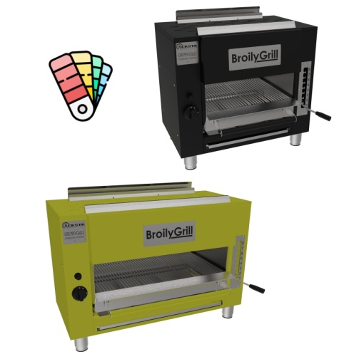Grătar pentru steak, burger BroilyGrill electric 400V, Casta 800x600/780x745 mm - Img 4