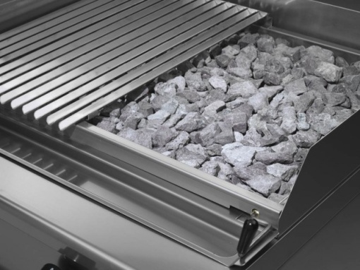 Grill dublu cu rocă vulcanică și dulap neutru, Desco Italia - Img 3