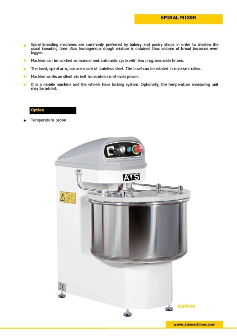 Malaxor cu spirală, 80 kg - Img 3