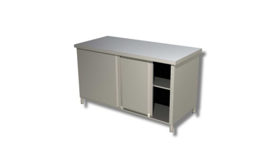 MASĂ TIP DULAP CU UȘI GLISANTE, 160 cm - Img 3