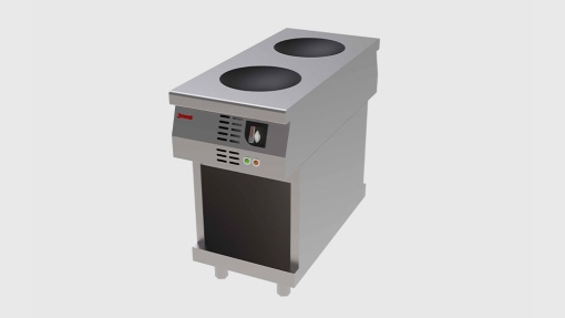 Mașină de gătit electrică cu inducție Wok, 2 zone de gătit Jemi - Img 2