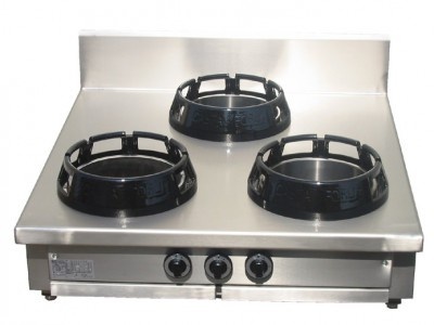 Mașină de gătit wok, 3 arzătoare, de banc, Casta - Img 2