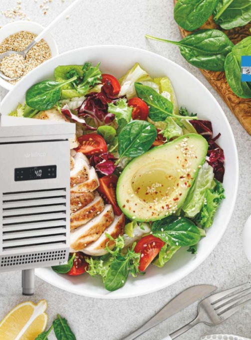 Saladetă cu 2 uși 1468x600x1100 mm, 250+50 L, Infrico Spania - Img 2