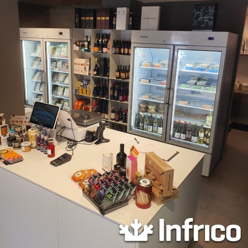 Vitrină frigorifică, 1000 litri, Infrico - Img 3