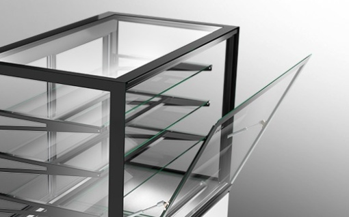 Vitrină frigorifică pentru cofetărie, patiserie 1370x795x1460 mm - Img 4