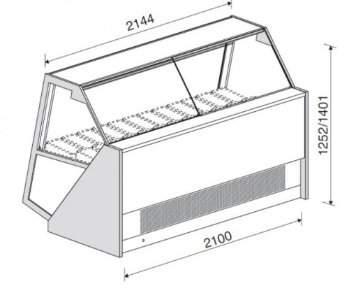 Vitrina frigorifică pentru prezentare înghețată Gelato, PREMIUM G12 (1250x1400 mm) - Img 6