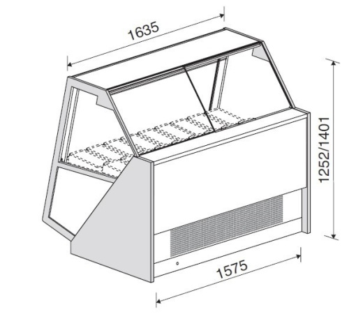 Vitrină frigorifică pentru prezentare înghețată Gelato, PREMIUM G9 (1250x1400 mm) - Img 6