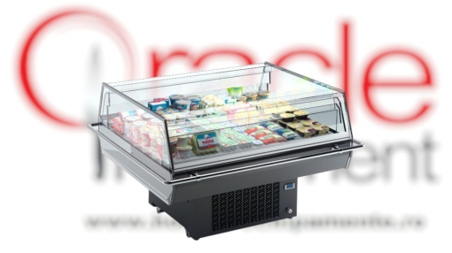 Vitrină frigorifică tip insulă, 1106x954 mm, magazin sau supermarket, Infrico