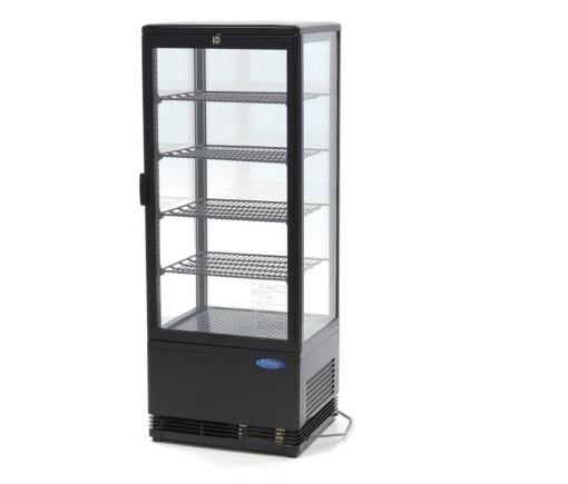 Vitrină frigorifică verticală, 98 Litri neagră - Img 6