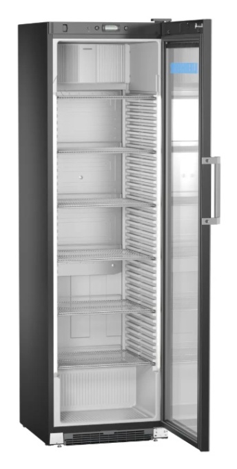 Vitrină frigorifică verticală, răcire dinamică, 422 litri, Neagră Premium, Liebherr - Img 4