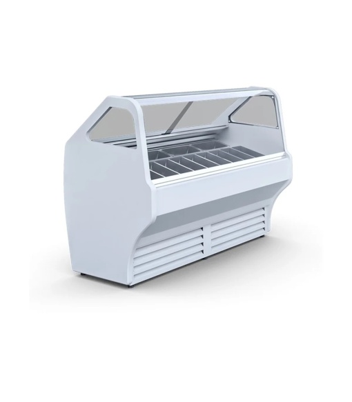 Vitrină înghețată sau gelato Wojtek 1.0 W, 8 sortimente, Igloo - Img 4