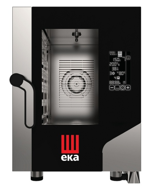 Cuptor electric combisteamer 6 tăvi GN2/3 digital, compact Millenial Eka Italia - Img 7