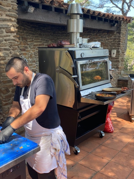 Cuptor pentru steak pe cărbuni, deschidere verticală, Pira 90 LUX ED - Img 5