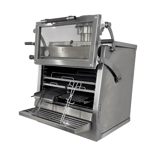 Cuptor pentru steak pe cărbuni, Pira 80 XXL Silver ED - Img 10