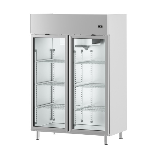 Dulap frigorific din inox cu uși de sticlă, 1280 litri, Infrico - Img 3