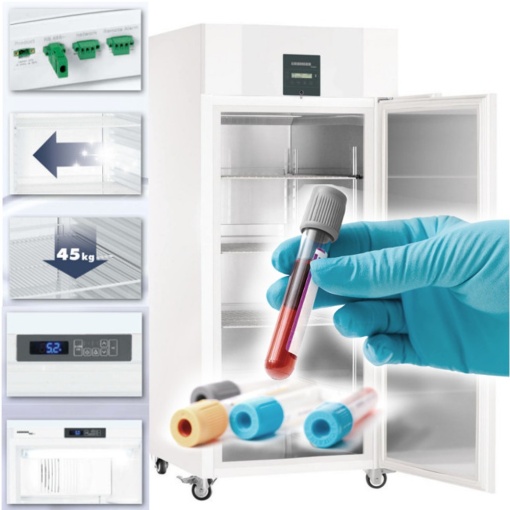 Dulap frigorific laborator medical MediLine 617 L, răcire dinamică Alb - Img 6