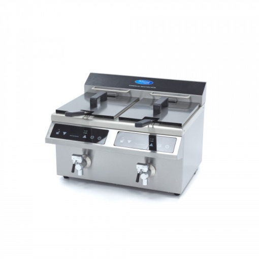 Friteuză cu inducție 2x 8 Litri, cu robinet - Img 2