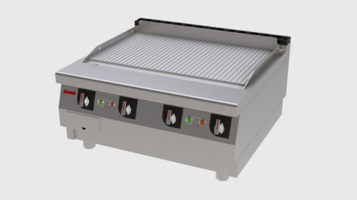 Fry top electric cu suprafață striată, Jemi - Img 2