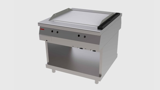 Fry top neted pe gaz 90x100 cm, Jemi - Img 2