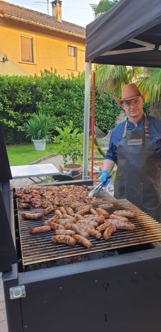 Grătar profesional Barbeque pentru Steak pe cărbuni, 1200x820x930 h mm - Img 7