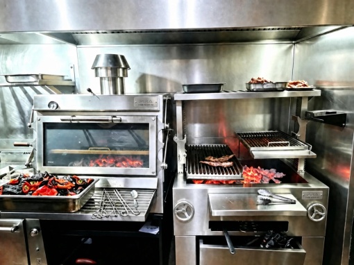 Grătar profesional Barbeque pentru Steak pe cărbuni, PIRA BBQ Combi Silver 110 - Img 6