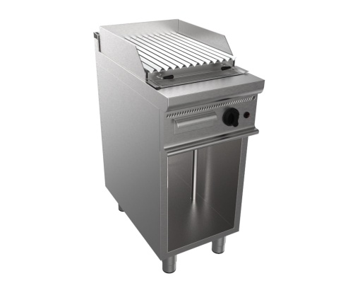 Grill cu rocă vulcanică pe gaz, 40x85 cm, Casta - Img 3